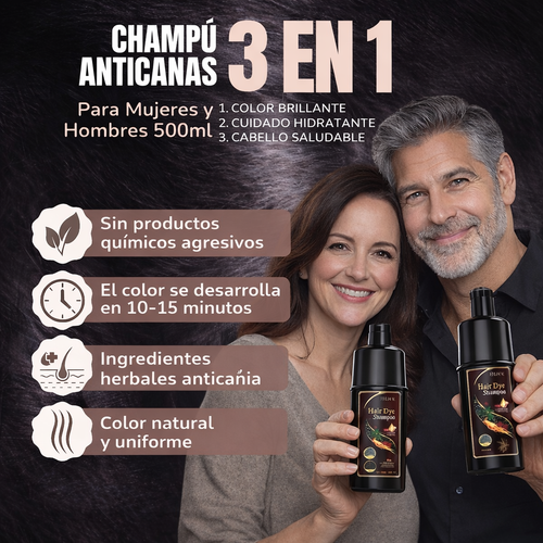 Champú para canas 500ml negro